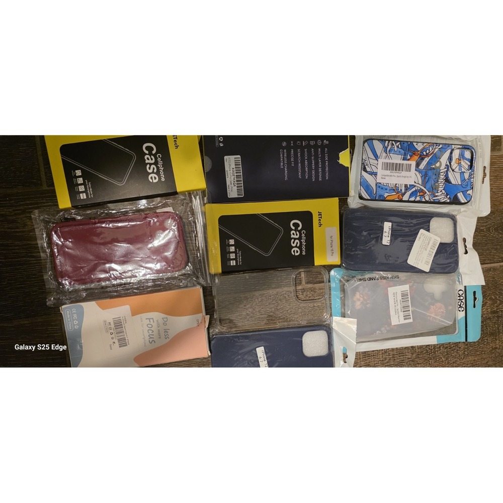 Lot of 20+ Cell Phone Cases iPhone 15 14 13 12 Pro Samsung Galaxy S24 Plus New